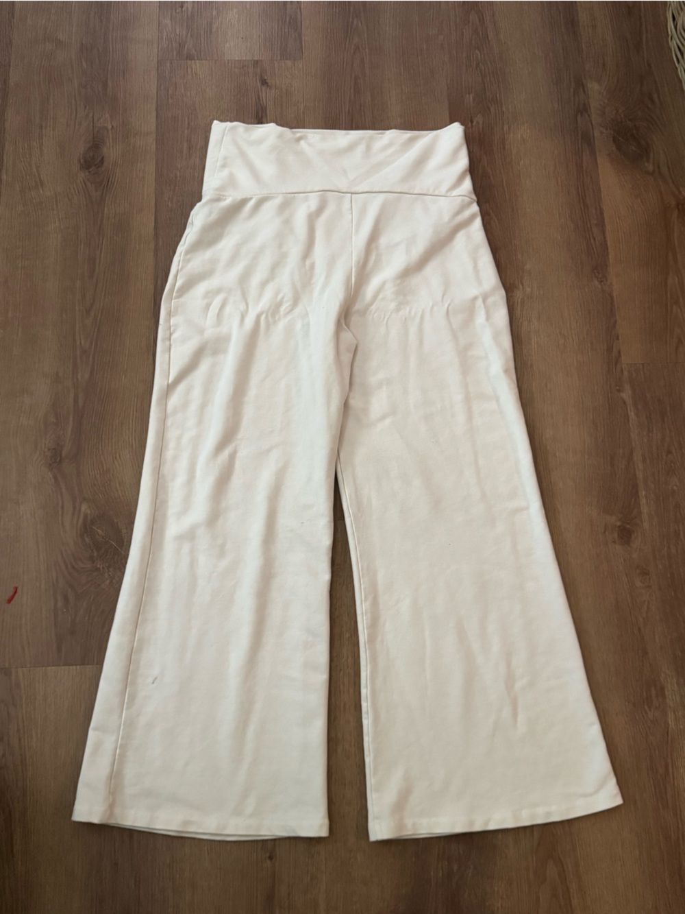 Isabel Maternity by Ingrid & Isabel Cream Flare Maternity Pants